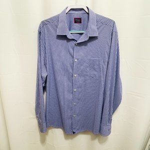 UNTUCKit Men’s Shirt, Sz XX-Large, Blue Check, PEM22
